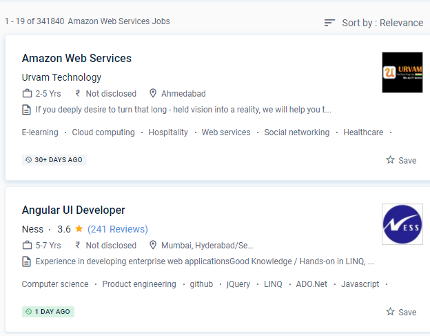 AWS internship jobs in Abu Dhabi