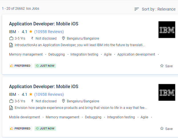 iOS internship jobs in Sharjah