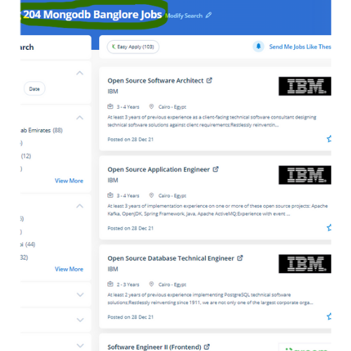 MongoDB internship jobs in Ras Al Khaimah